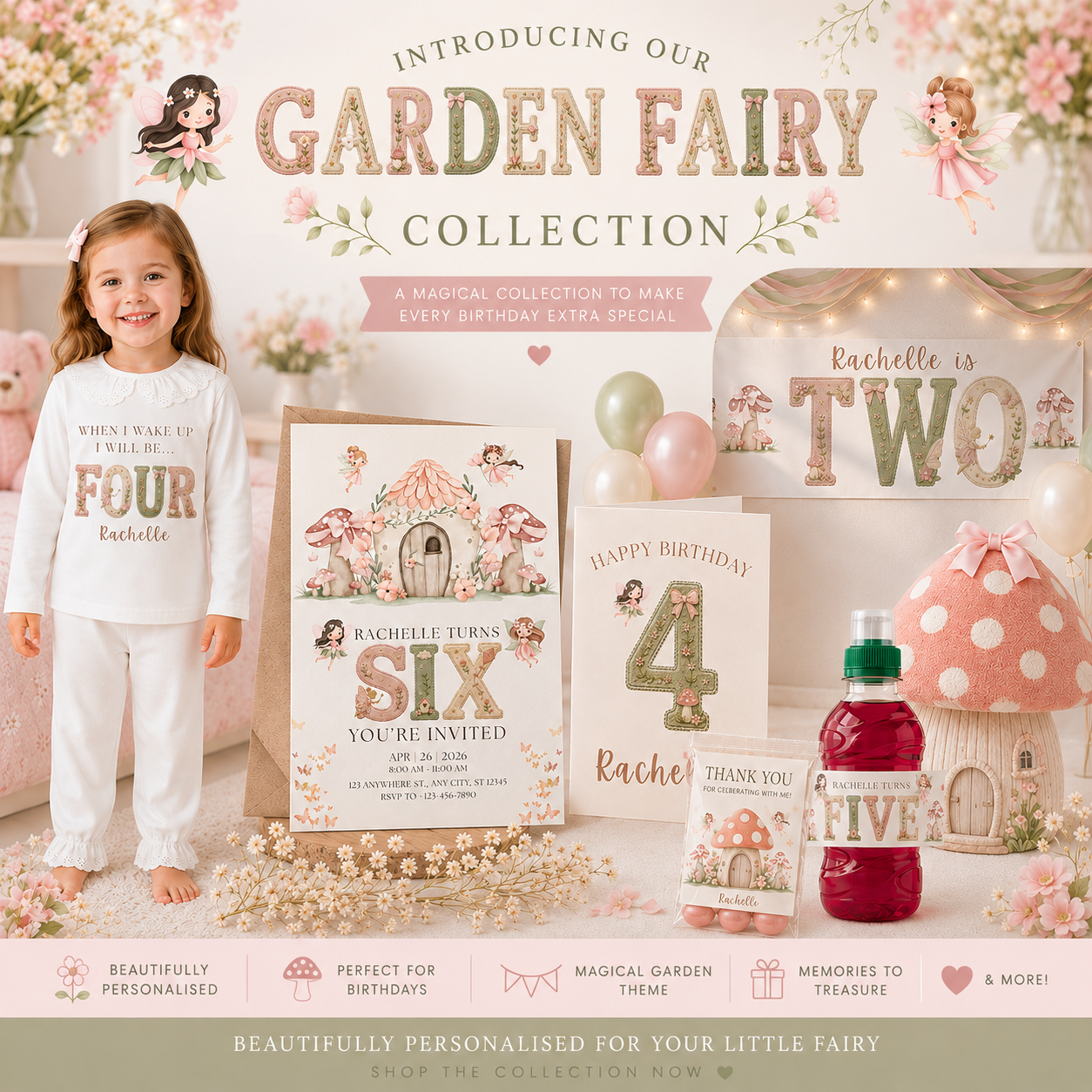 Garden Fairy Birthday Collection