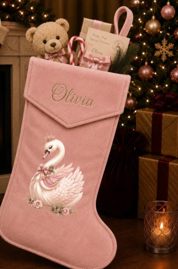 Boutique Christmas Stocking Pink