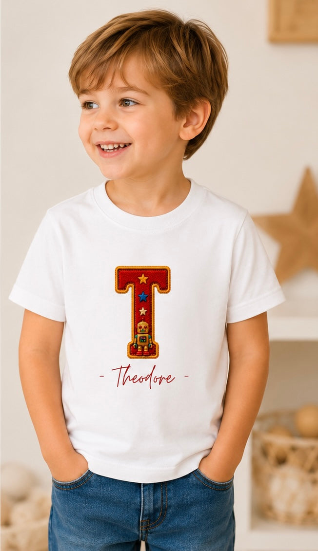 Personalised Playroom Initial T-Shirt