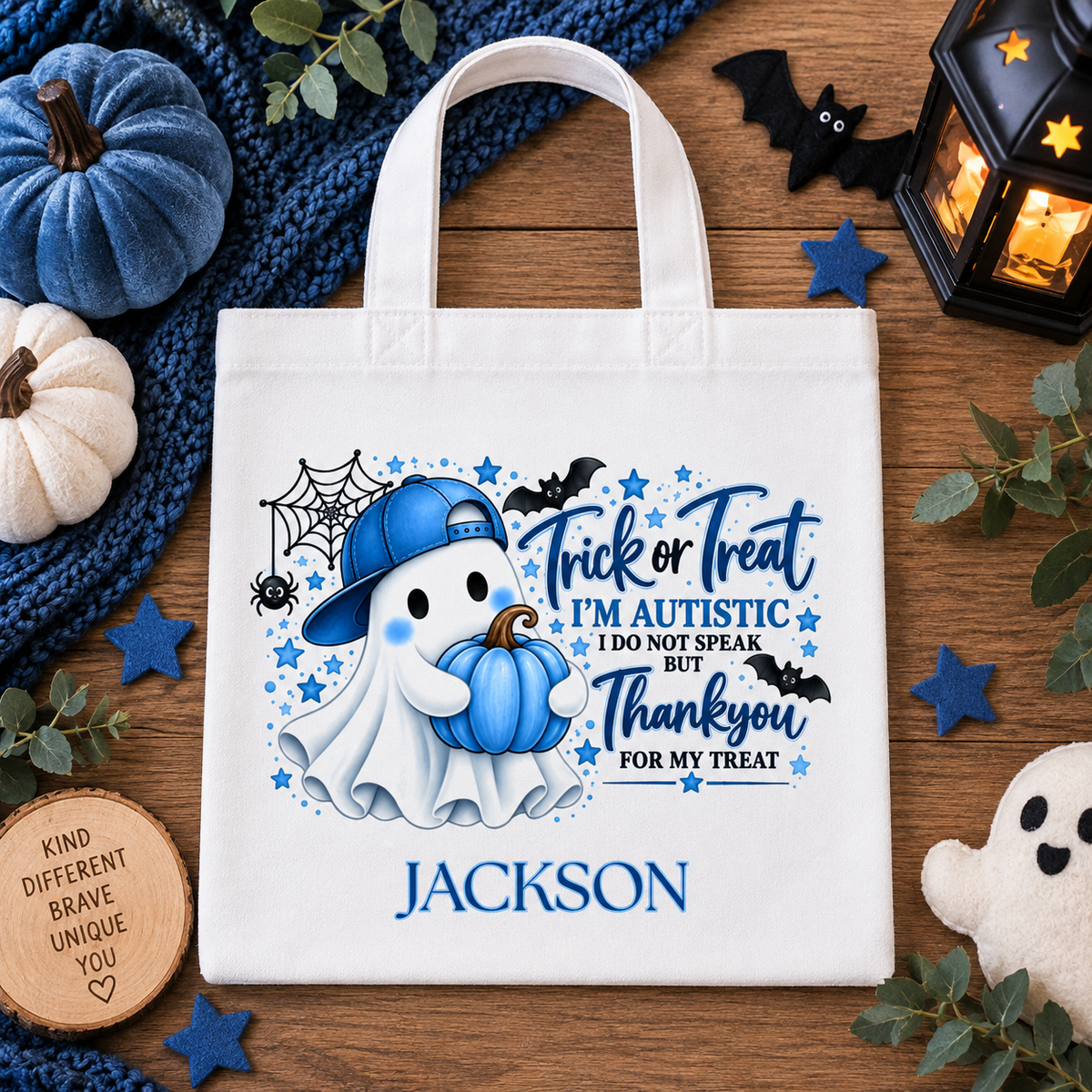 Blue Pumpkin SEN Halloween Mini Tote Bag
