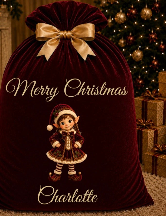 Large Santa Sack Red