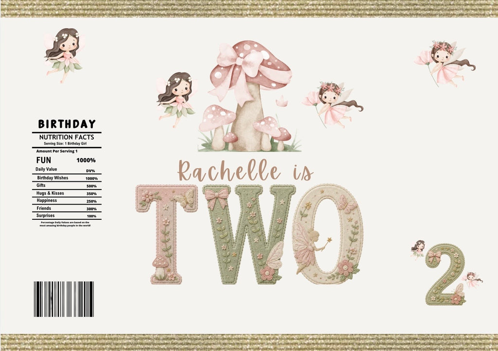 Personalised Garden Fairy Treat Bags – Custom Crisp Bags | Birthday Party Favours