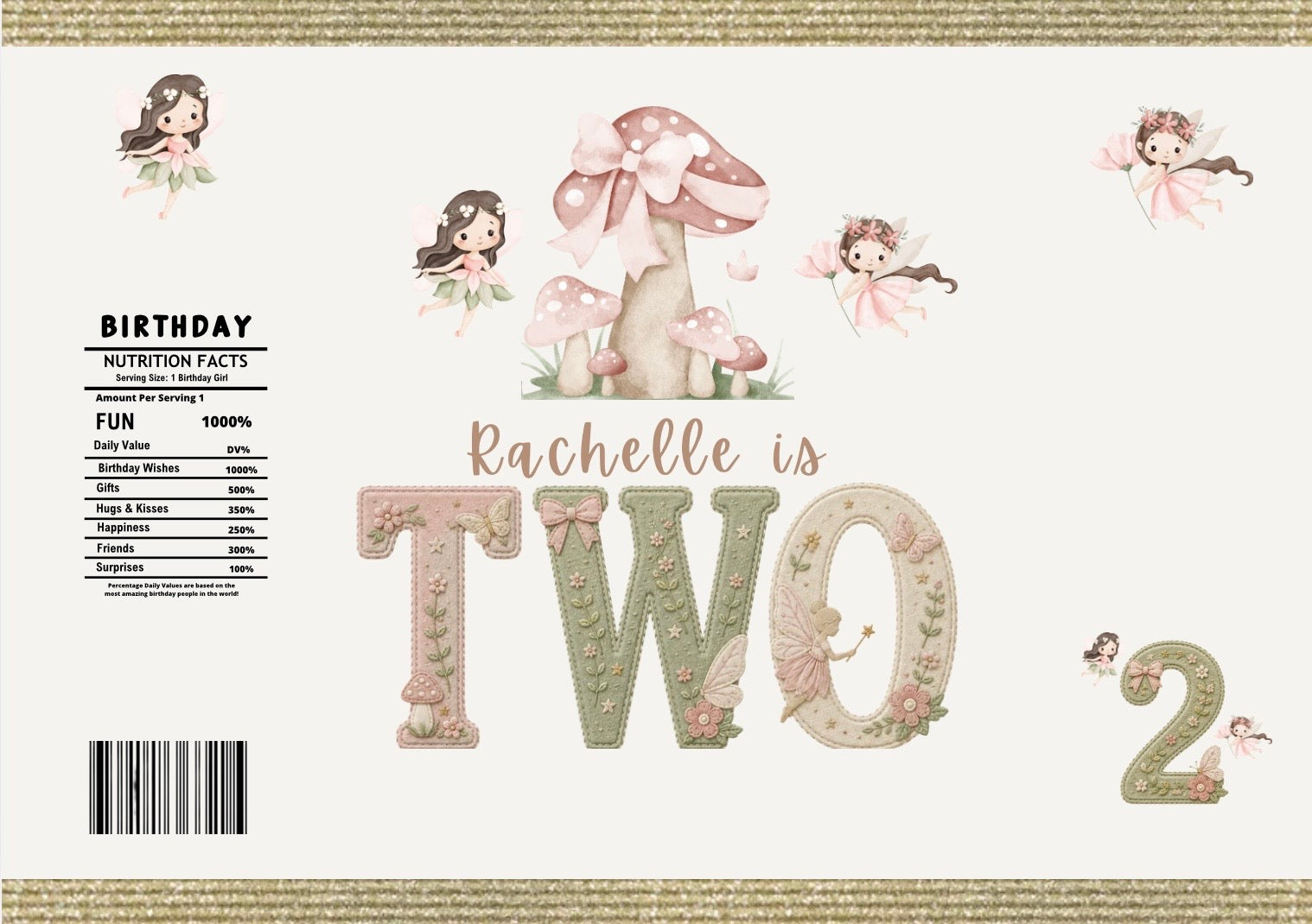 Personalised Garden Fairy Treat Bags – Custom Crisp Bags | Birthday Party Favours