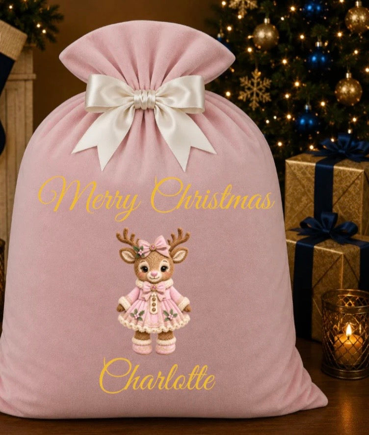 Large Santa Sack Pink