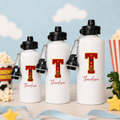 Personalised Playroom Aluminium Water Bottle With 2 Caps (3 Sizes)