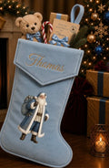 Boutique Christmas Stocking Blue