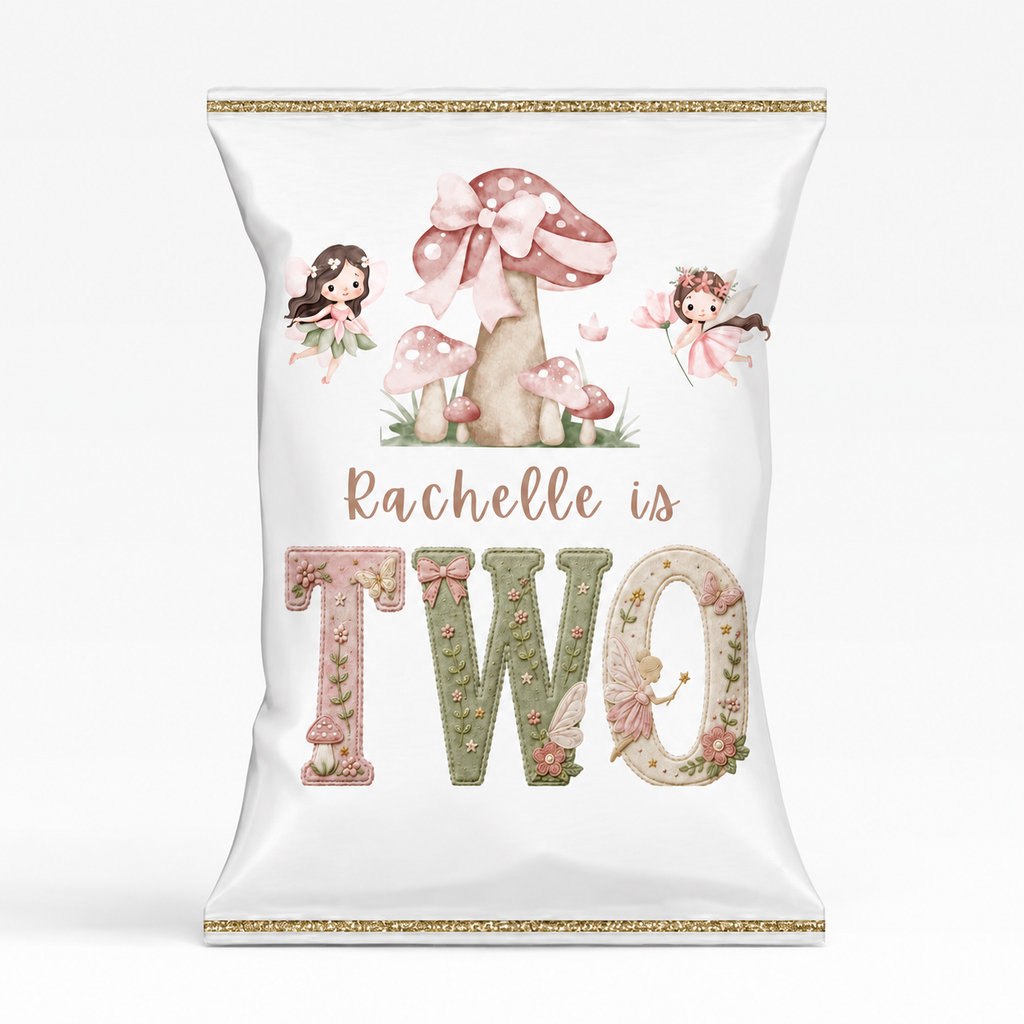 Personalised Garden Fairy Treat Bags – Custom Crisp Bags | Birthday Party Favours