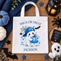 Blue pumpkin Halloween Mini Tote Bag