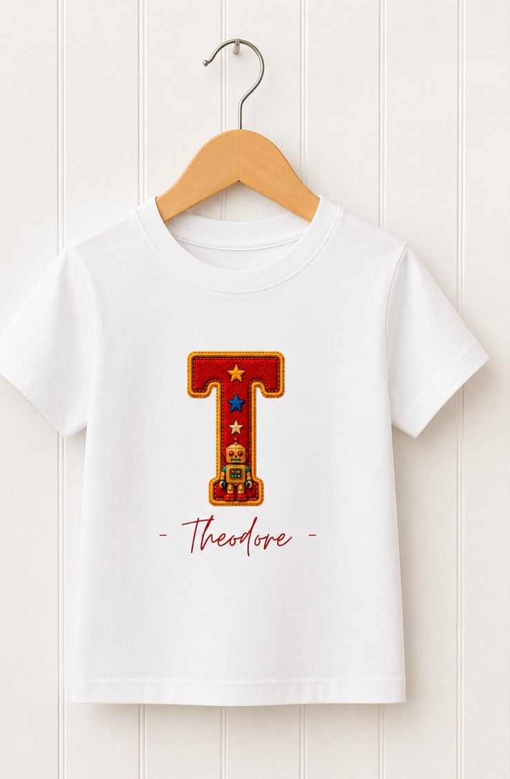 Personalised Playroom Initial T-Shirt