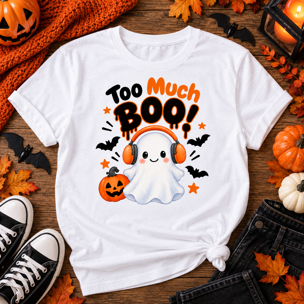 Too Much Boo Halloween T-Shirt