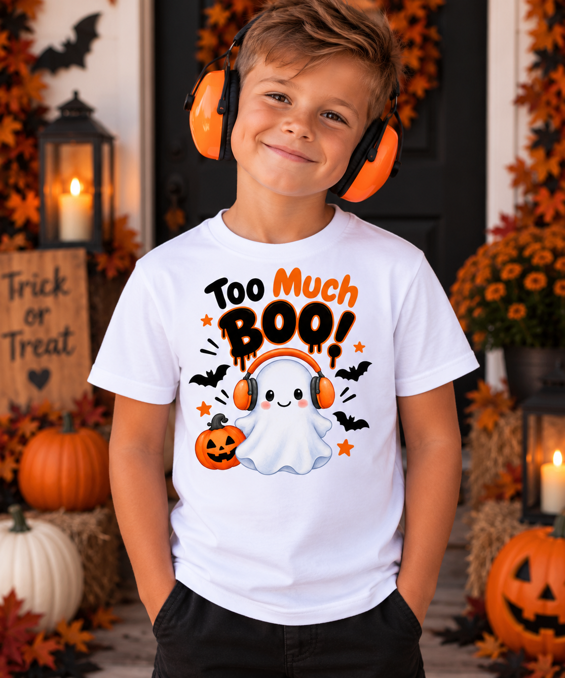 Too Much Boo Halloween T-Shirt