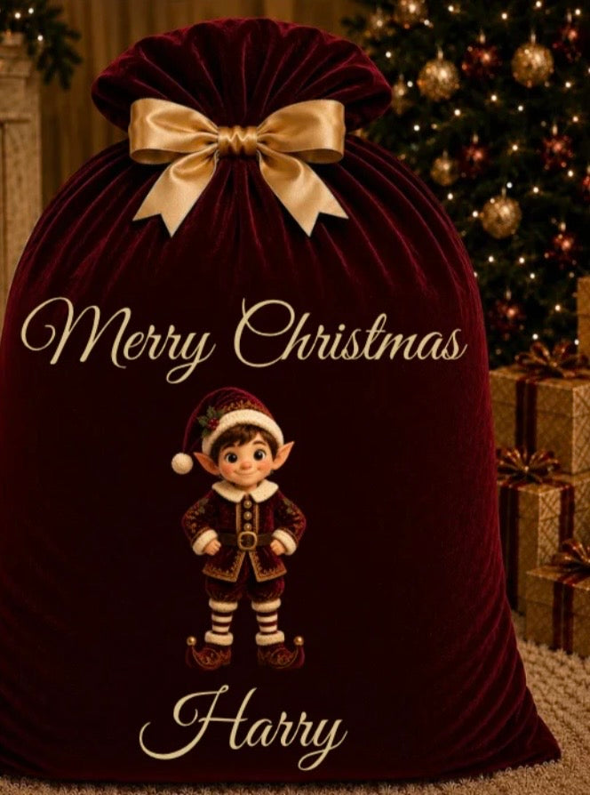 Large Santa Sack Red