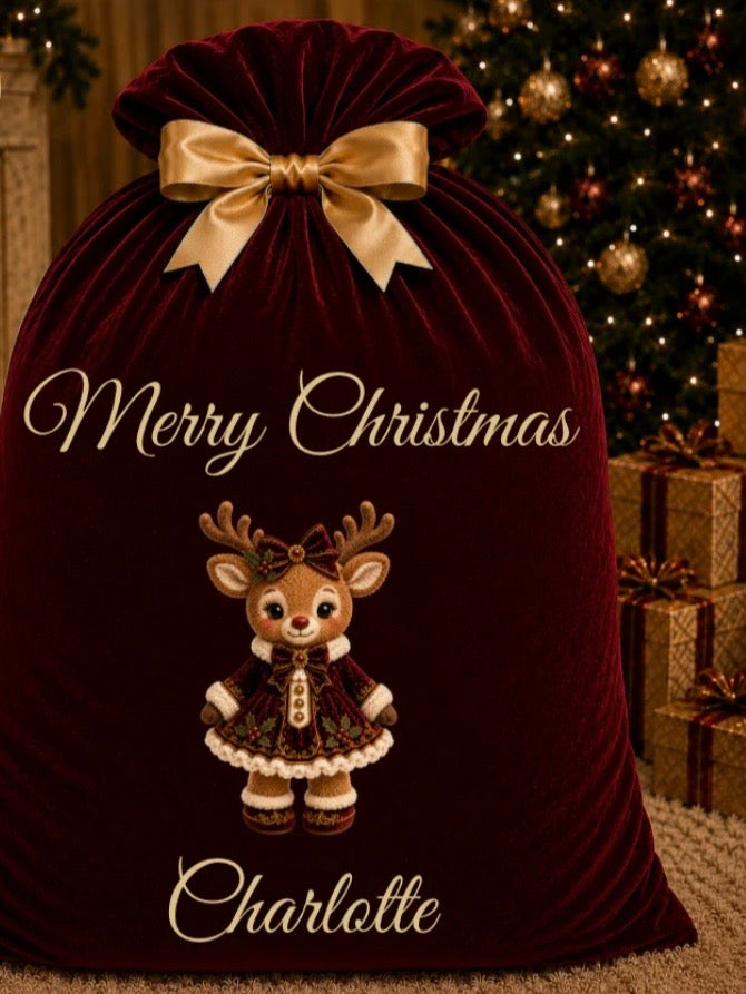 Large Santa Sack Red