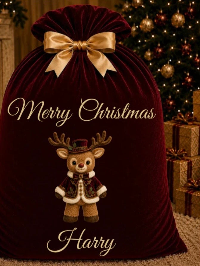 Large Santa Sack Red