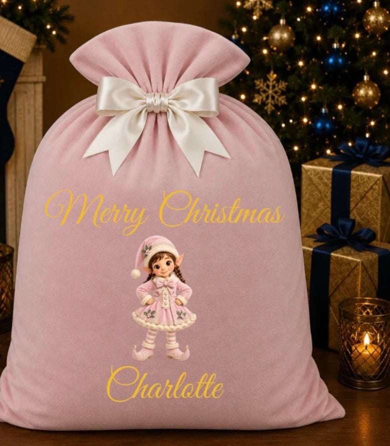 Large Santa Sack Pink