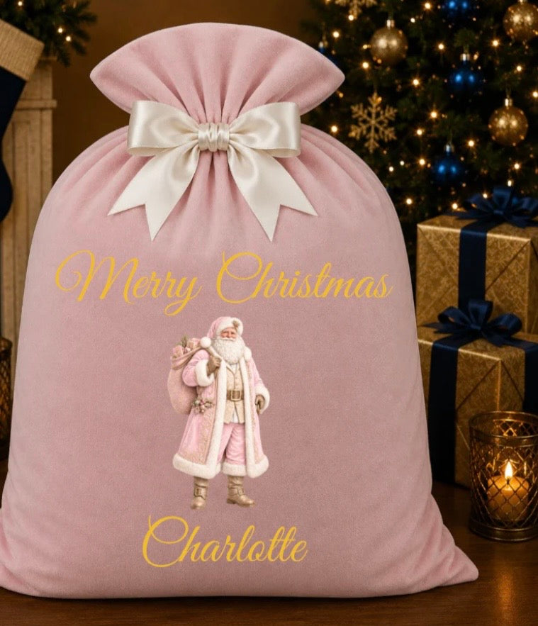 Large Santa Sack Pink
