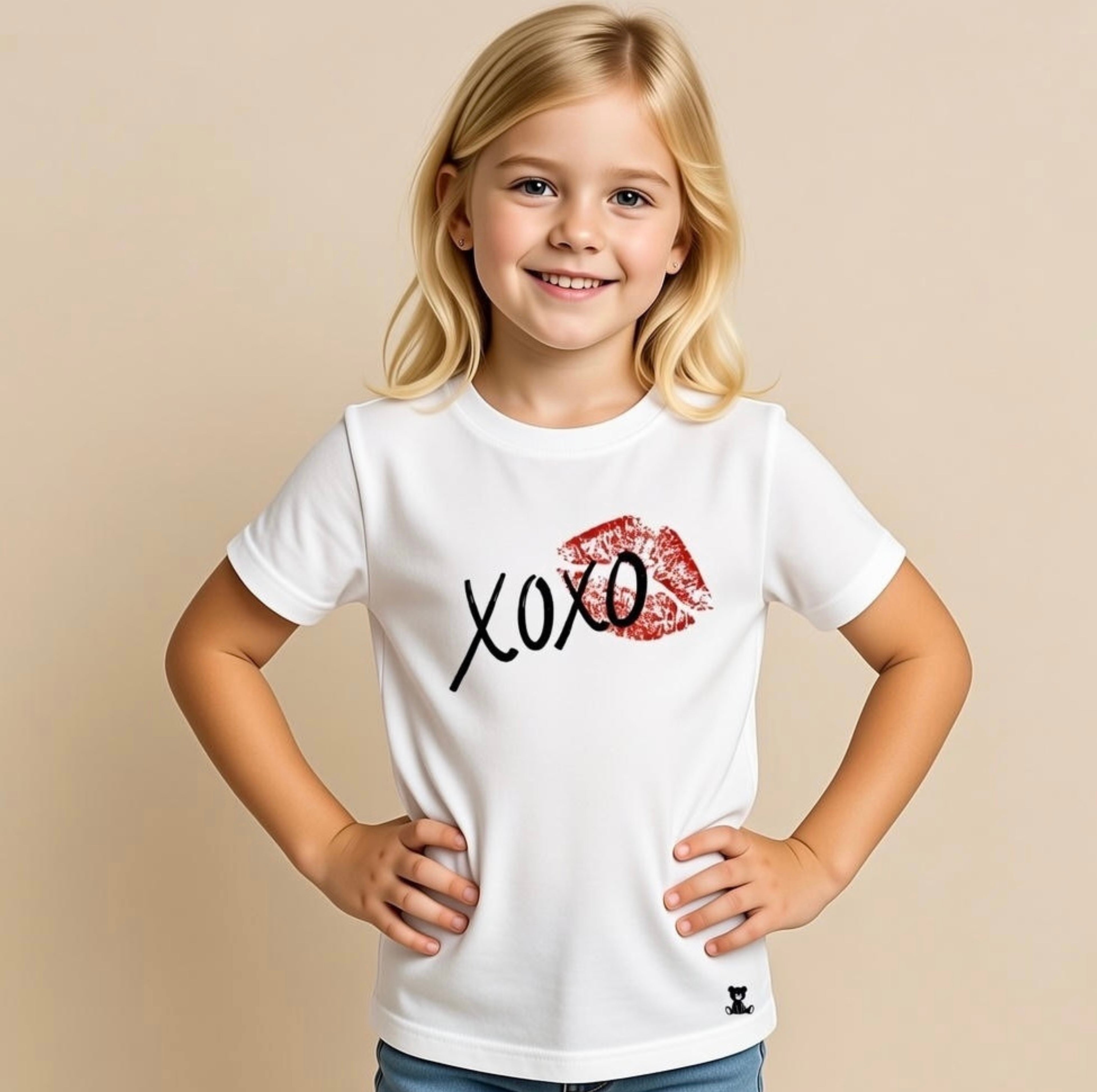 XOXO kiss print T-Shirt
