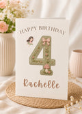 Personalised Garden Fairy Birthday Card | A5 Premium Birthday Card