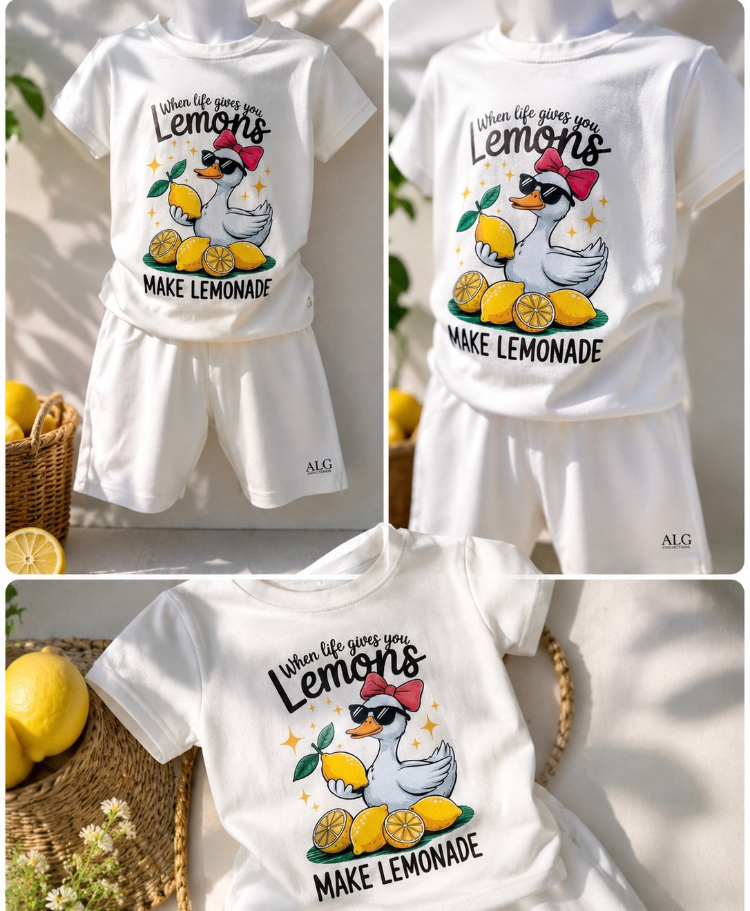 Oat Lemonade Duck Short Set