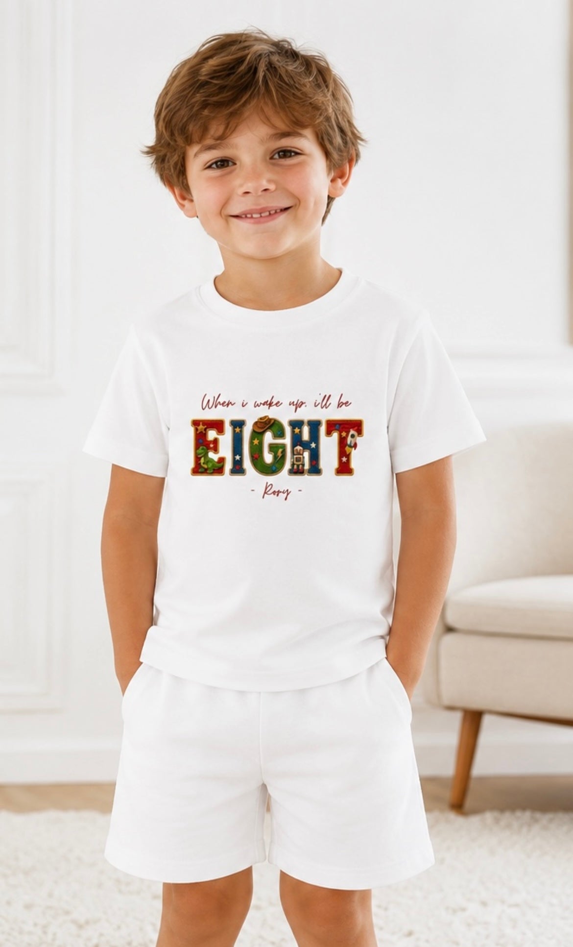 Personalised “When I Wake Up I’ll Be…” Playroom T-Shirt & Shorts Set