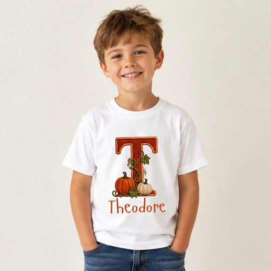 Personalised Vintage Pumpkin Patch T-Shirt
