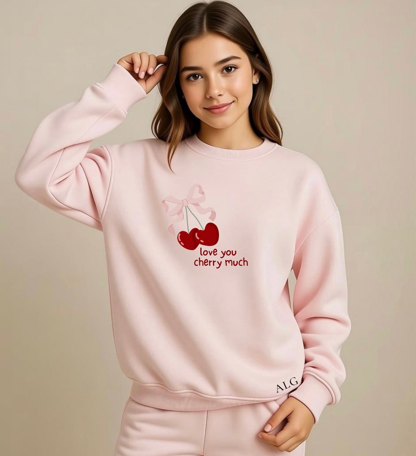 “Love you Cherry much” sweater
