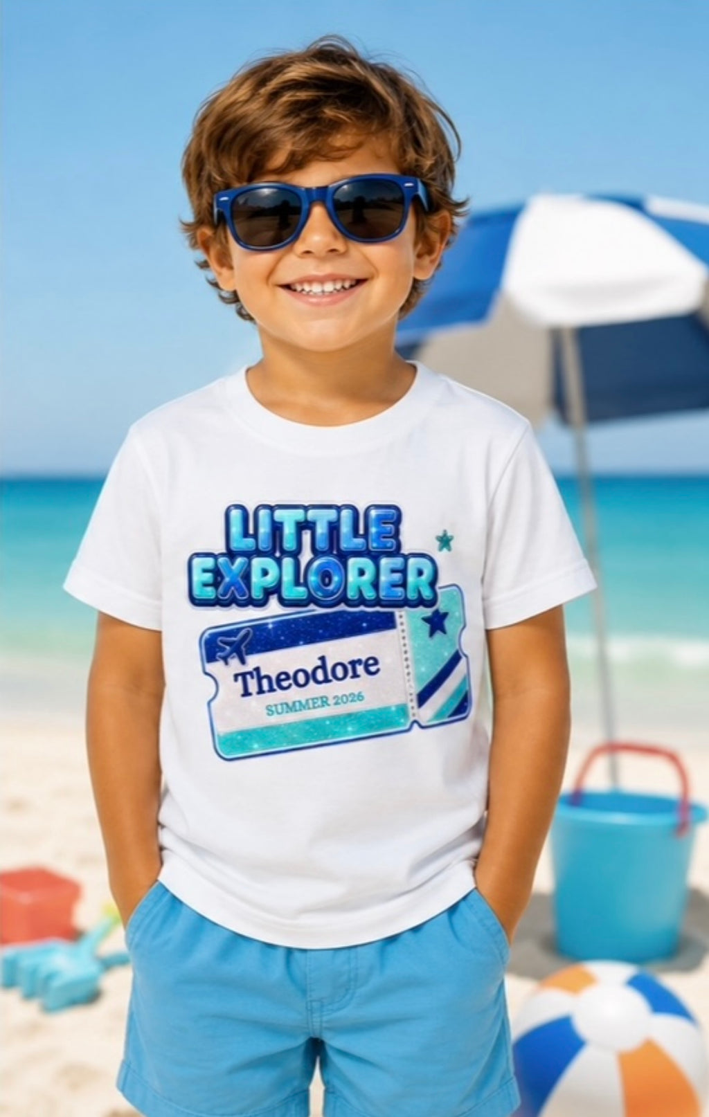 Little Explorer Personalised Summer T-Shirt