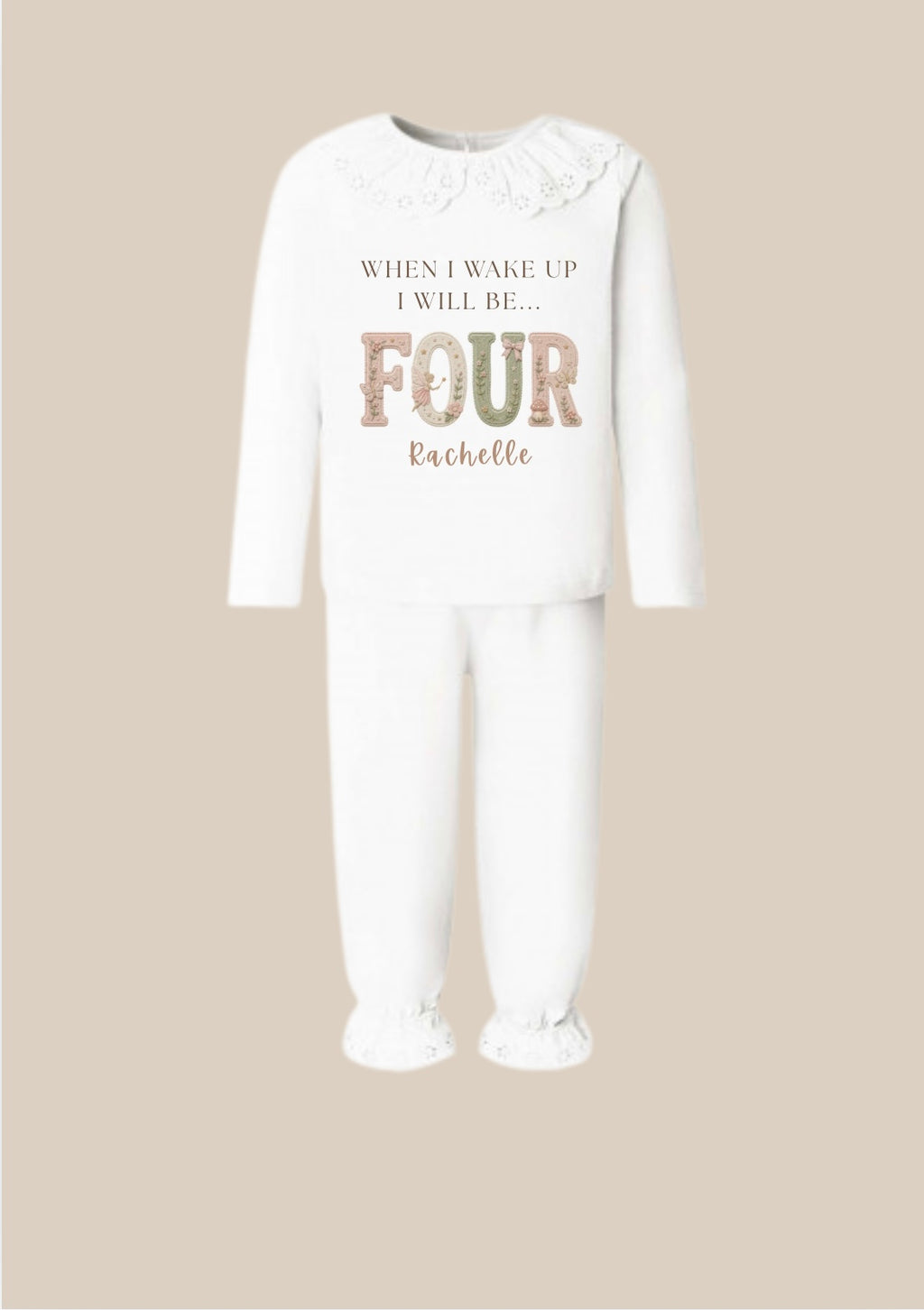 Personalised Garden Fairy Pyjamas