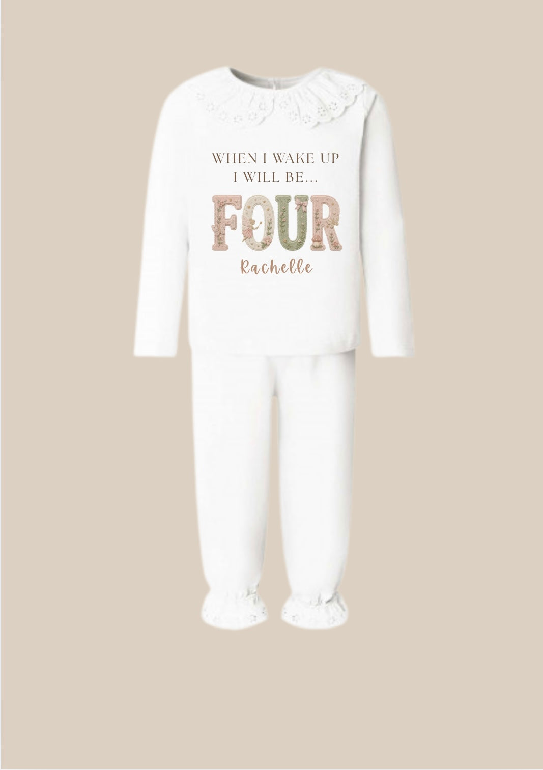 Personalised Garden Fairy Pyjamas