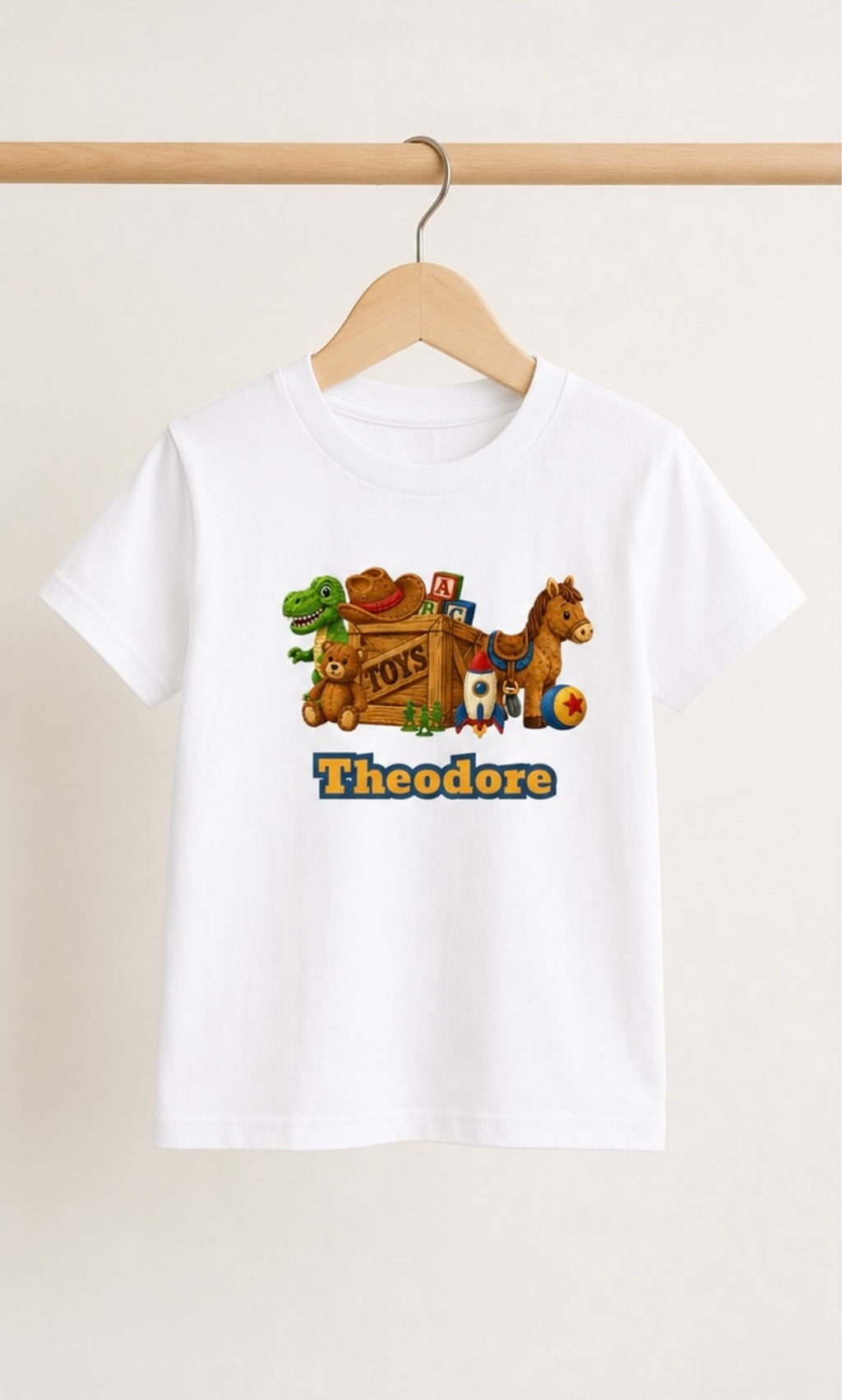 Personalised Playroom Toy Box T-Shirt