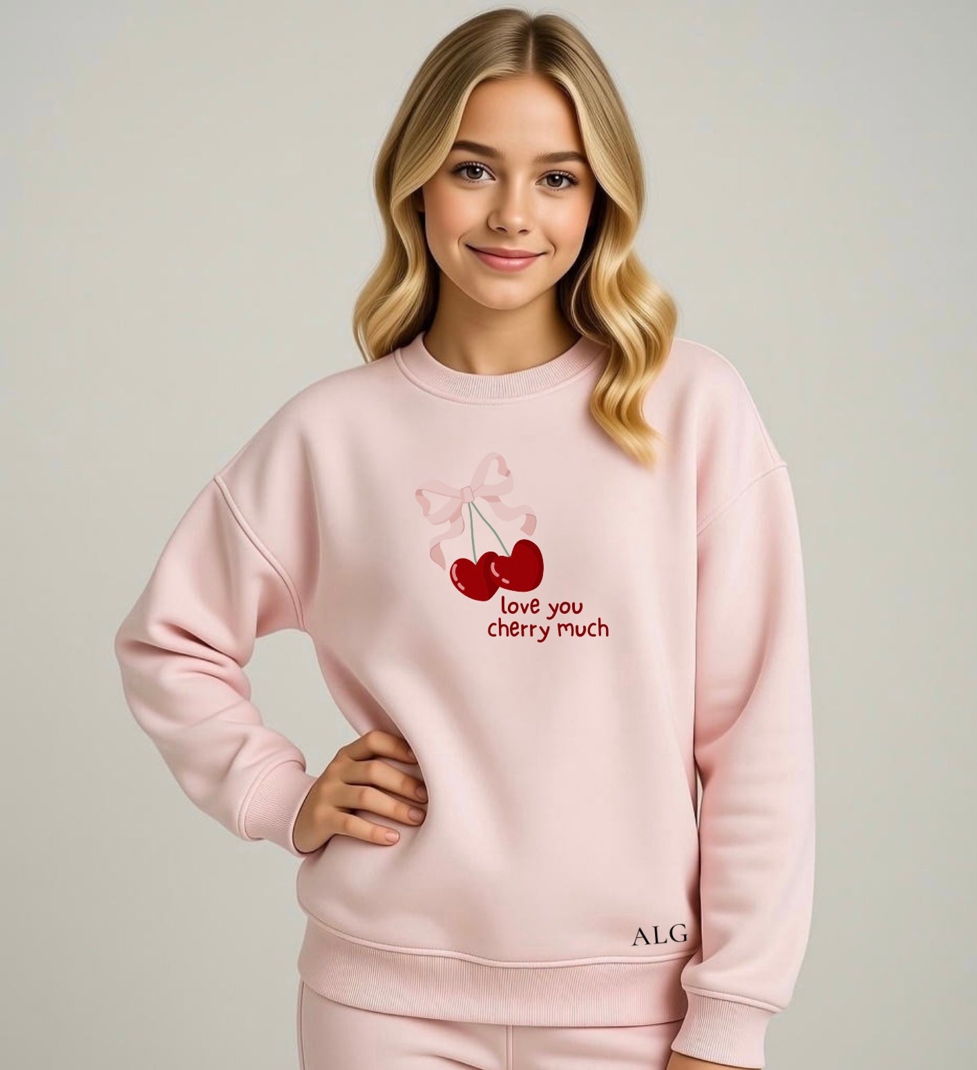 “Love you Cherry much” sweater