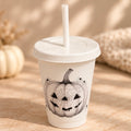 Spooky Spider Pumpkin White Cold Cup