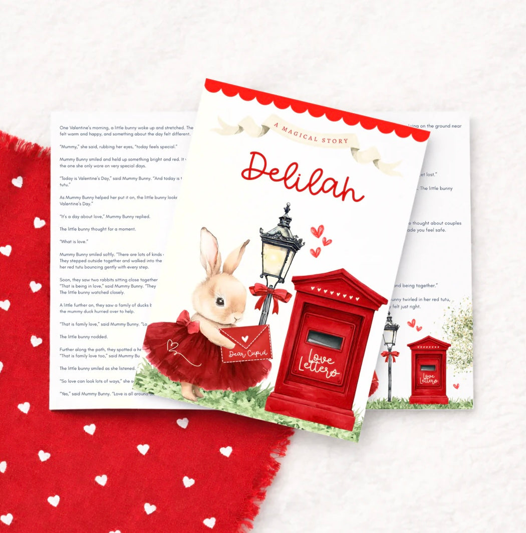 Valentine’s Day letterbox bunny story booklet