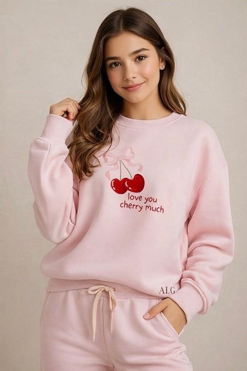 “Love you Cherry much” sweater