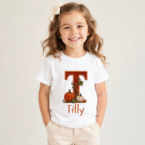Personalised Vintage Pumpkin Patch T-Shirt