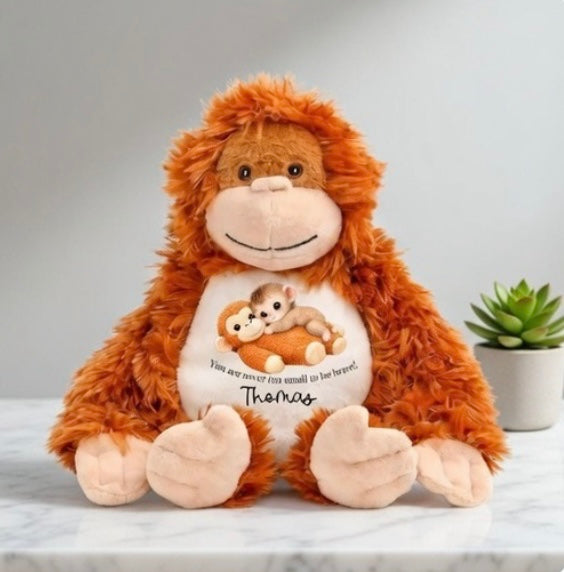 Orangutan personalised Teddy and t-shirt gift set