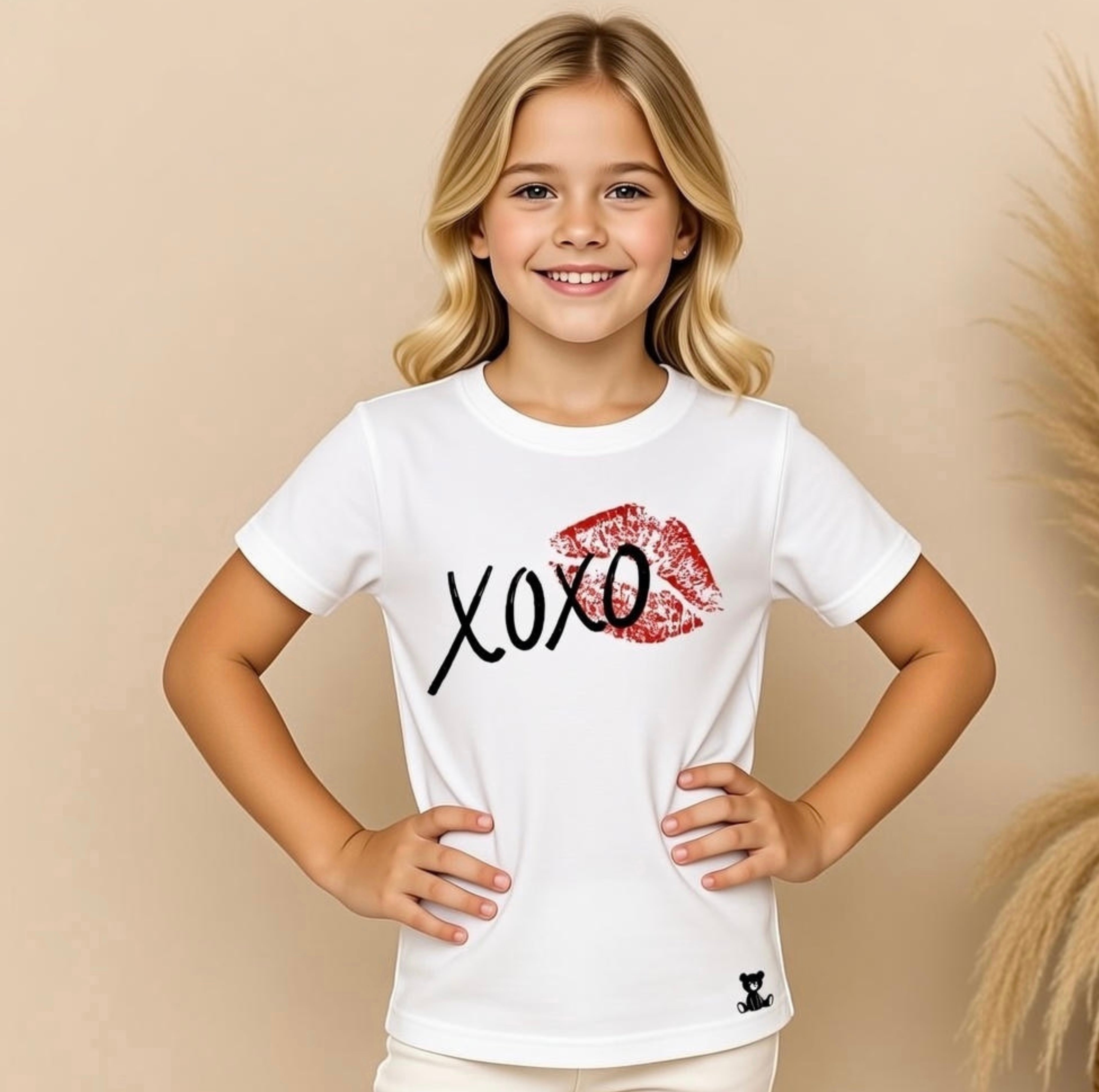 XOXO kiss print T-Shirt