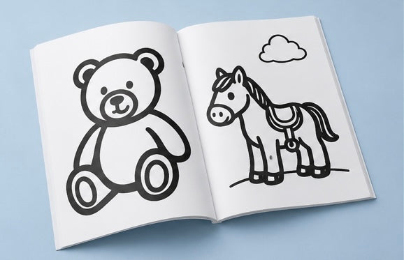 Personalised Playroom Colouring Book - Party Favours