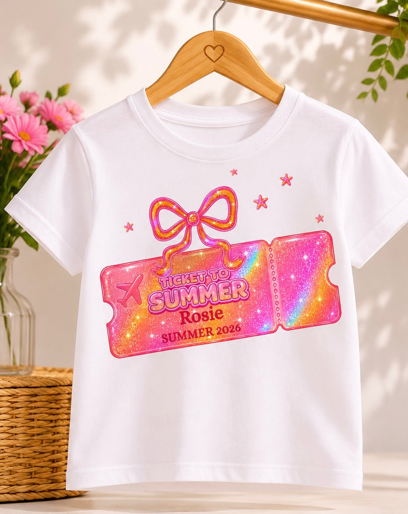 personalised Holiday Ticket T-Shirt