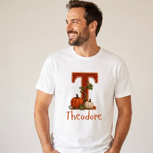 Personalised Vintage Pumpkin Patch T-Shirt