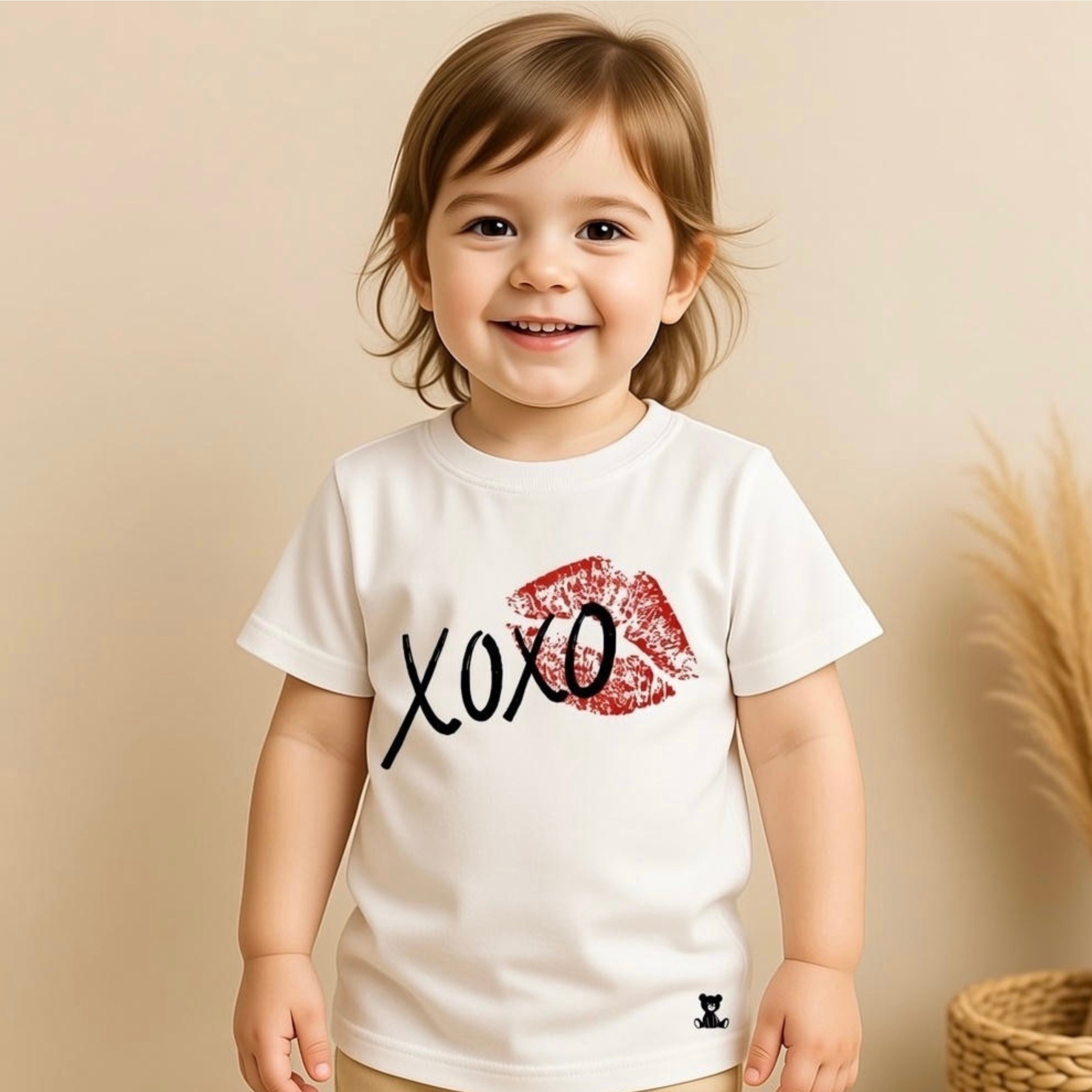 XOXO kiss print T-Shirt