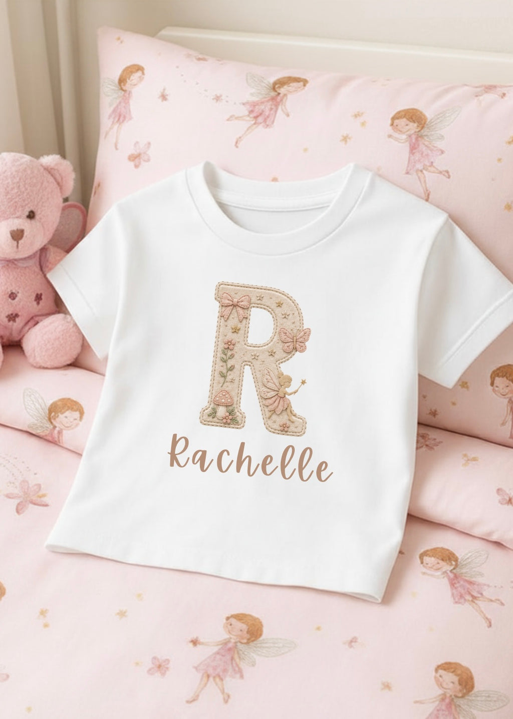 Personalised Garden Fairy Initial T-Shirt