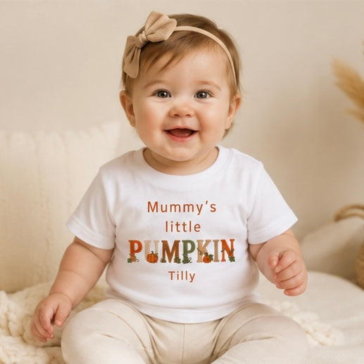 Personalised Mummy’s Little Pumpkin T-Shirt