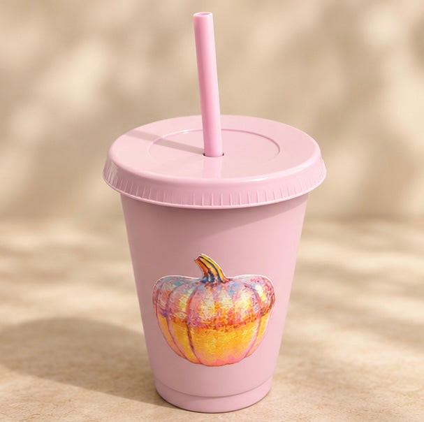 Purple Disco Pumpkin Cold Cup!