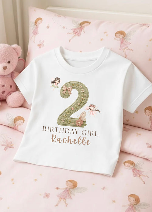 Garden Fairy Birthday T-shirt