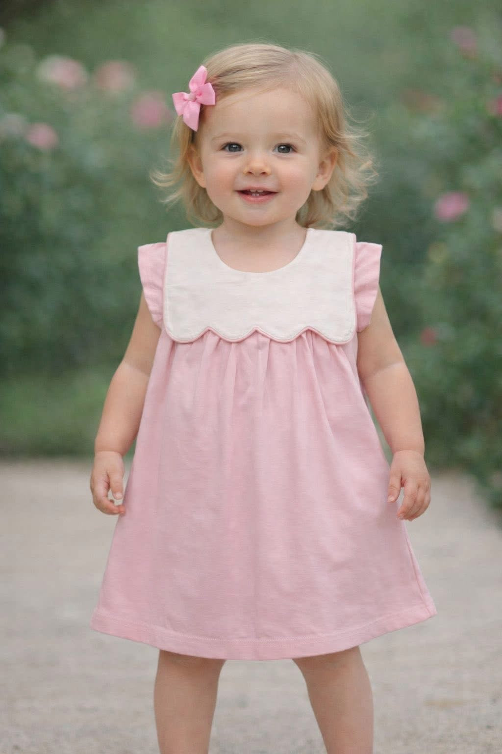 Kids bib cotton dress