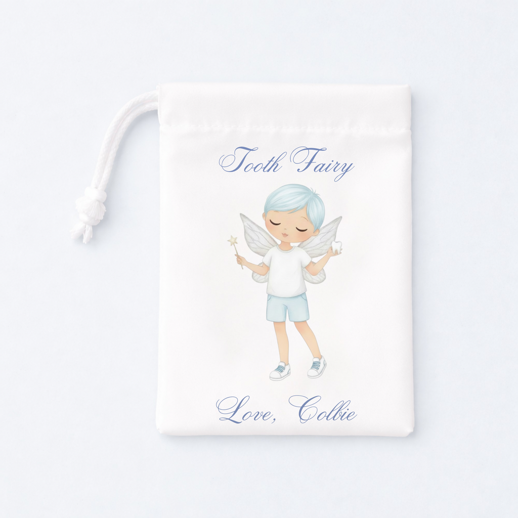 Tooth fairy mini bag (pink and blue)
