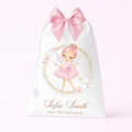 Tooth fairy draw string bag (pink and blue)