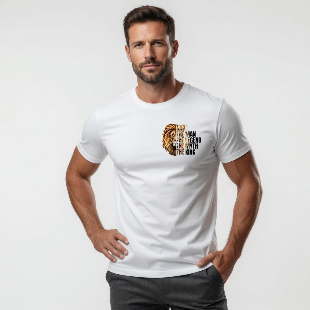 Dad – The Man, The Legend, The Myth, The King Lion T-Shirt