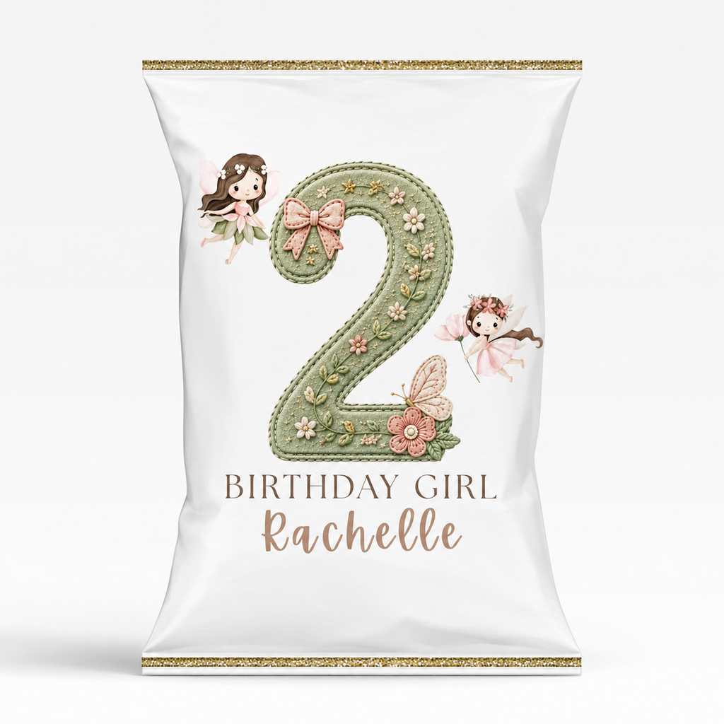 Personalised Garden Fairy Treat Bags – Custom Crisp Bags | Birthday Party Favours